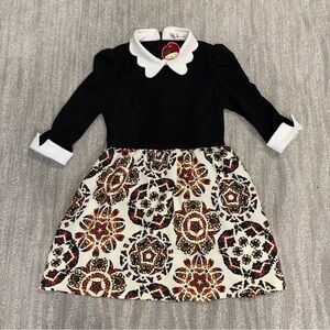 NWT Cherry KOKO Collared 3/4 Sleeve A-Line Mini Dress Korean Gothic Women’s Sz M